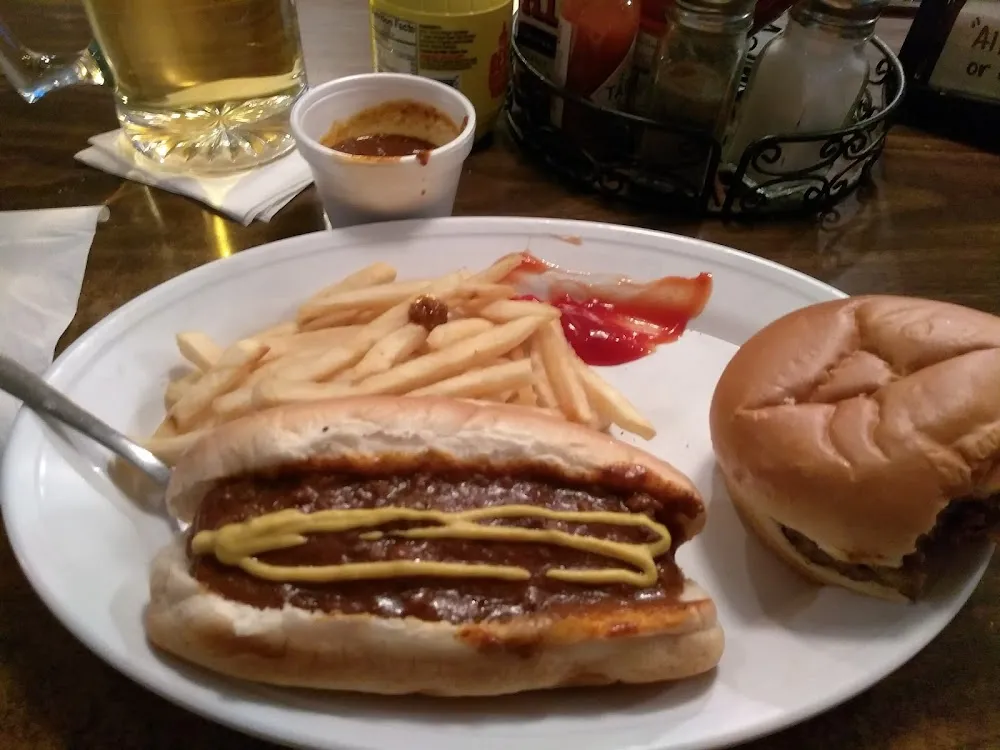 Coney Dog Slider and Fries